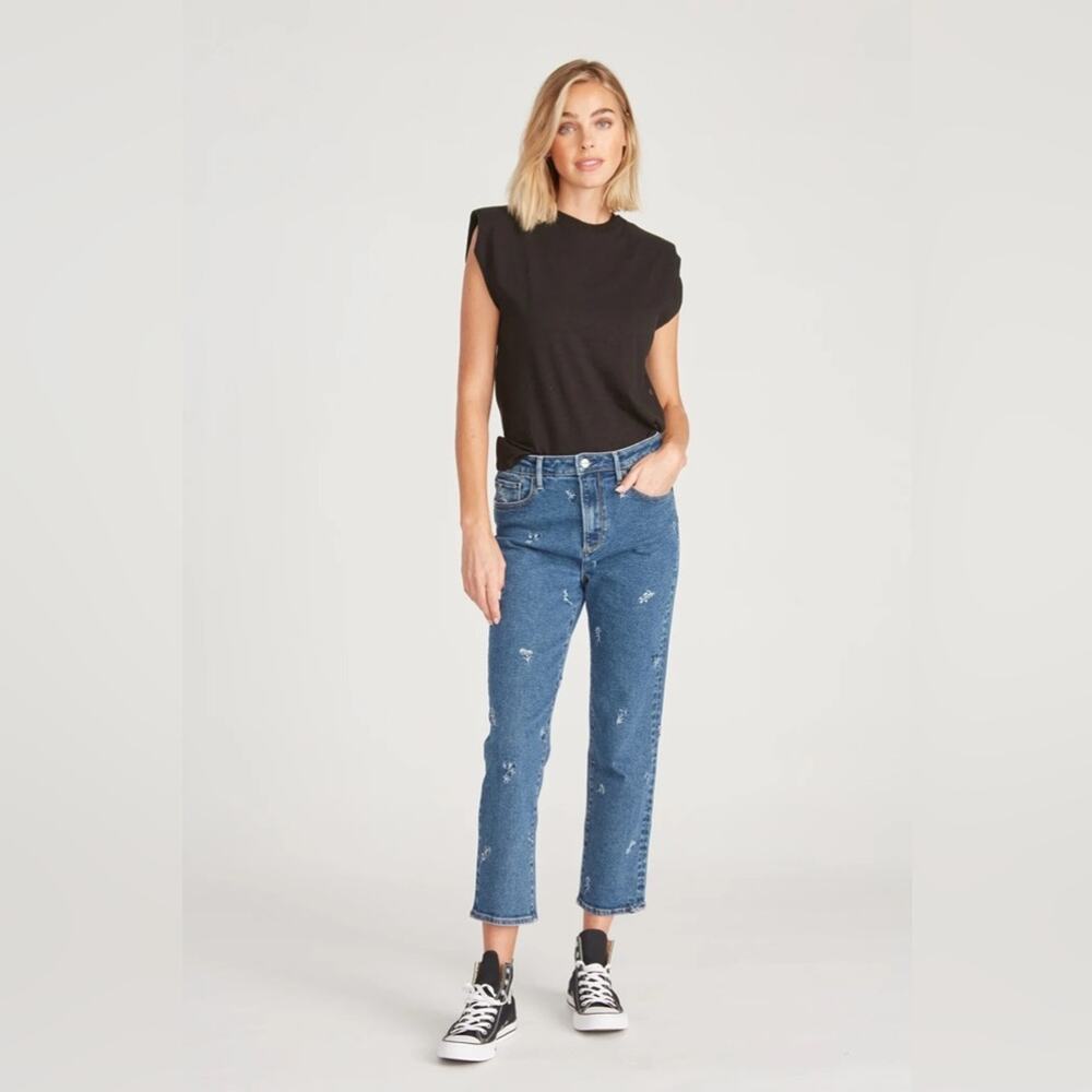 Driftwood Meg High Rise Straight Crop Jean 29 x 26